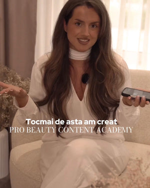 Video de prezentare a cursului Pro Beauty Content Academy de Iulia Stejerean.